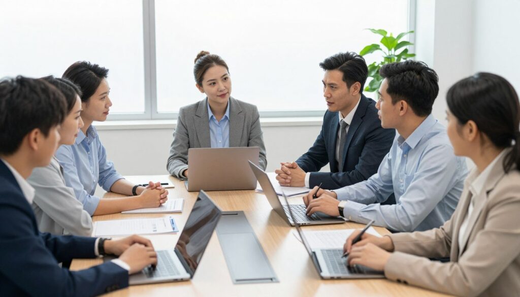 專業學術團隊合作討論 專業學術團隊合作討論