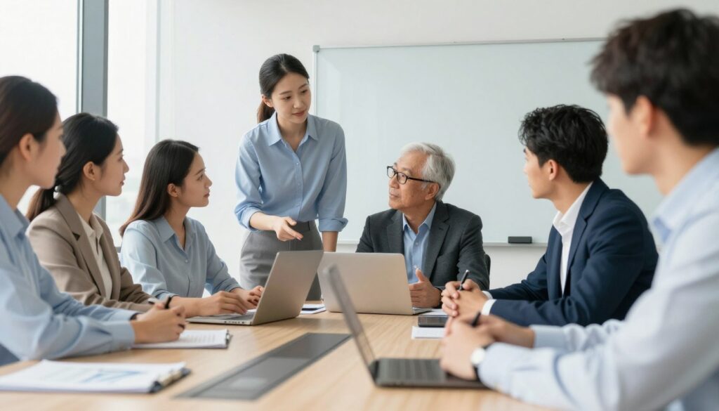 專業學術團隊討論經濟學問題 專業學術團隊討論經濟學問題