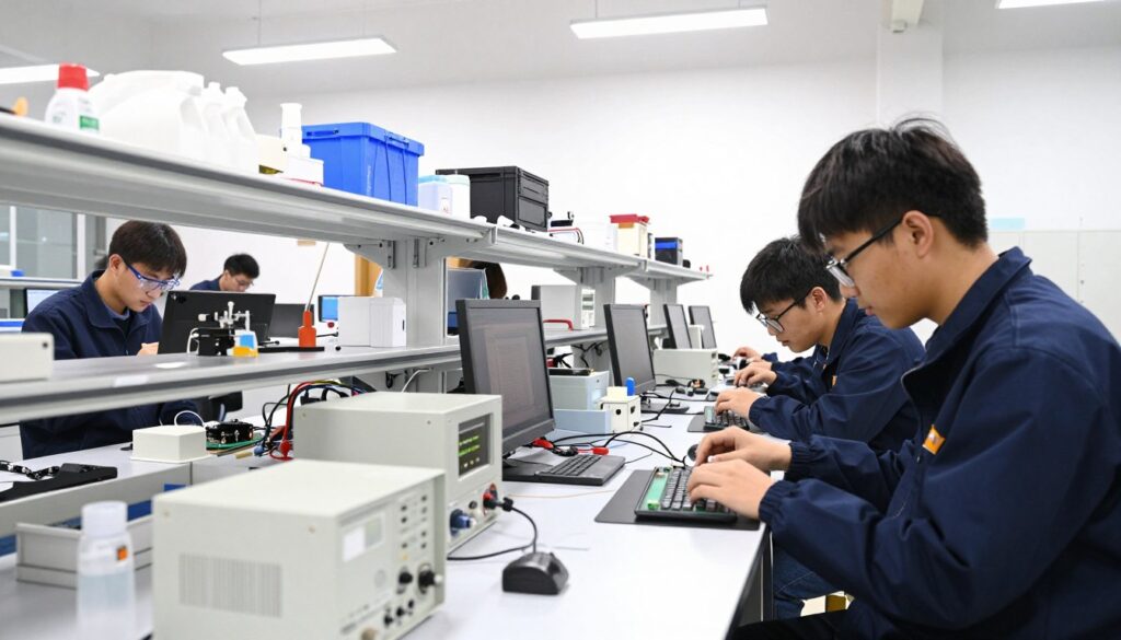工程系學生實驗室場景 工程系學生實驗室場景