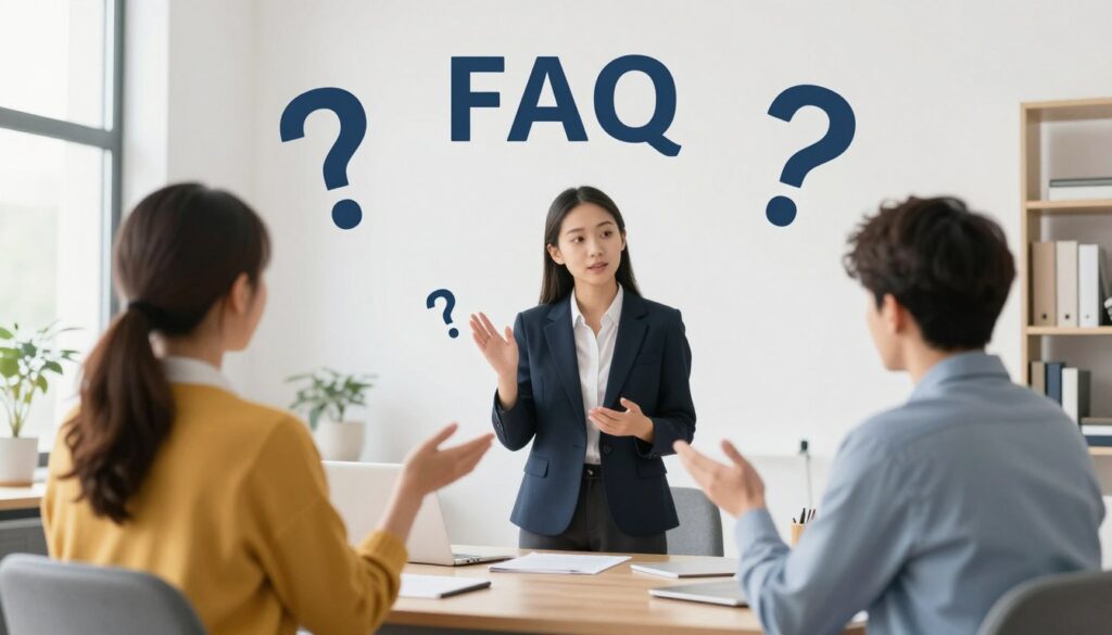 問答場景展示學生諮詢和獲得專業解答