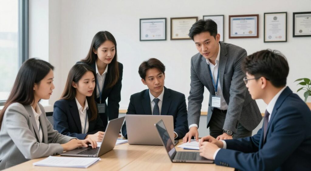 專業學術服務團隊協作場景