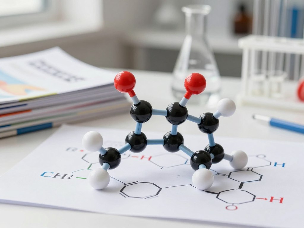 有機化學分子模型展示化學結構研究