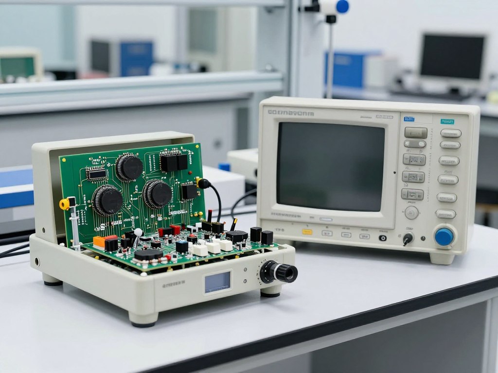 電磁學實驗設備與電路圖